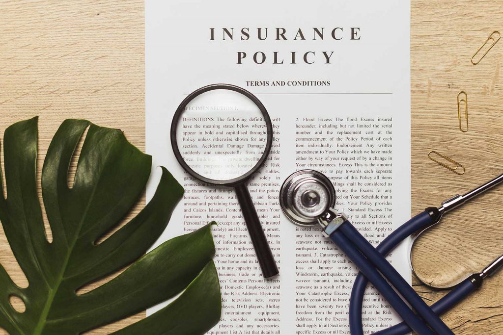 health insurance policy wording