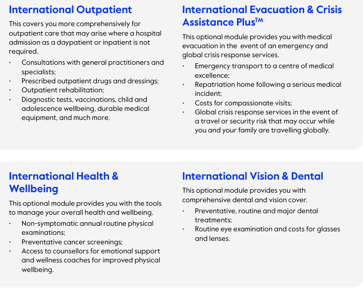 cigna optional modules